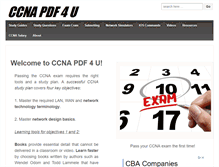 Tablet Screenshot of ccna-pdf-4-u.com